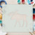 Moose 4 Reusable Mylar Stencil, 10 mil Plastic Paint Stencil for Crafts and Decor