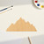 Mountain Range 2 Wood Cutout for Crafts, Unfinished Baltic Birch Craft Shape