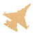 Fighter Jet Wood Cutout for Crafts, Unfinished Baltic Birch Craft Shape