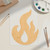 Fire 1 Wood Cutout for Crafts, Unfinished Baltic Birch Craft Shape
