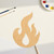 Fire 1 Wood Cutout for Crafts, Unfinished Baltic Birch Craft Shape