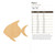 Fish 2 Wood Cutout for Crafts, Unfinished Baltic Birch Craft Shape