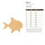 Fish 3 Wood Cutout for Crafts, Unfinished Baltic Birch Craft Shape