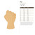 Fist Wood Cutout for Crafts, Unfinished Baltic Birch Craft Shape