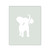 Elephant 2 Reusable Mylar Stencil, 10 mil Plastic Paint Stencil for Crafts and Decor
