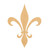 Fleur De Lis 2 Wood Cutout for Crafts, Unfinished Baltic Birch Craft Shape