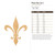 Fleur De Lis 2 Wood Cutout for Crafts, Unfinished Baltic Birch Craft Shape