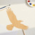 Flying Crow Wood Cutout for Crafts, Unfinished Baltic Birch Craft Shape