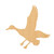 Flying Duck Wood Cutout for Crafts, Unfinished Baltic Birch Craft Shape