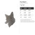 Fox Head 2 Steel Cutout Shape, Raw Metal Wall Art and Craft Supply