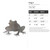 Frog 3 Steel Cutout Shape, Raw Metal Wall Art and Craft Supply