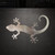 Gecko Steel Cutout Shape, Raw Metal Wall Art and Craft Supply