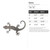 Gecko Steel Cutout Shape, Raw Metal Wall Art and Craft Supply