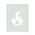 Fire 1 Reusable Mylar Stencil, 10 mil Plastic Paint Stencil for Crafts and Decor