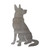 German Shepherd 1 Steel Cutout Shape, Raw Metal Wall Art and Craft Supply