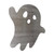 Ghost 2 Steel Cutout Shape, Raw Metal Wall Art and Craft Supply