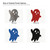Ghost 2 Steel Cutout Shape, Raw Metal Wall Art and Craft Supply
