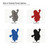 Ghost 4 Steel Cutout Shape, Raw Metal Wall Art and Craft Supply