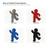 Gingerbread Man 1 Steel Cutout Shape, Raw Metal Wall Art and Craft Supply