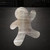 Gingerbread Man 2 Steel Cutout Shape, Raw Metal Wall Art and Craft Supply