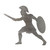 Gladiator Steel Cutout Shape, Raw Metal Wall Art and Craft Supply