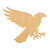 Hawk 2 Wood Cutout for Crafts, Unfinished Baltic Birch Craft Shape