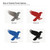 Hawk 2 Steel Cutout Shape, Raw Metal Wall Art and Craft Supply