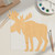 Moose 3 Wood Cutout for Crafts, Unfinished Baltic Birch Craft Shape
