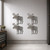 Moose 3 Steel Cutout Shape, Raw Metal Wall Art and Craft Supply