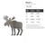 Moose 3 Steel Cutout Shape, Raw Metal Wall Art and Craft Supply