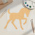 Foal 1 Wood Cutout for Crafts, Unfinished Baltic Birch Craft Shape