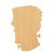 Frankenstien Head Wood Cutout for Crafts, Unfinished Baltic Birch Craft Shape