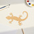 Gecko Wood Cutout for Crafts, Unfinished Baltic Birch Craft Shape