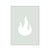 Flame Reusable Mylar Stencil, 10 mil Plastic Paint Stencil for Crafts and Decor