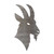 Goat Head Steel Cutout Shape, Raw Metal Wall Art and Craft Supply