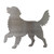 Golden Retriever Steel Cutout Shape, Raw Metal Wall Art and Craft Supply