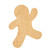 Gingerbread Man 2 Wood Cutout for Crafts, Unfinished Baltic Birch Craft Shape