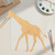 Giraffe 2 Wood Cutout for Crafts, Unfinished Baltic Birch Craft Shape