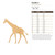 Giraffe 2 Wood Cutout for Crafts, Unfinished Baltic Birch Craft Shape