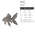 Goldfish Steel Cutout Shape, Raw Metal Wall Art and Craft Supply