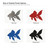 Goldfish Steel Cutout Shape, Raw Metal Wall Art and Craft Supply