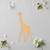 Giraffe 3 Wood Cutout for Crafts, Unfinished Baltic Birch Craft Shape