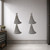Gown Steel Cutout Shape, Raw Metal Wall Art and Craft Supply