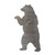 Grizzly Bear 1 Steel Cutout Shape, Raw Metal Wall Art and Craft Supply