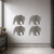Grizzly Bear 2 Steel Cutout Shape, Raw Metal Wall Art and Craft Supply