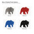 Grizzly Bear 2 Steel Cutout Shape, Raw Metal Wall Art and Craft Supply