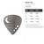 Guitar Pick Steel Cutout Shape, Raw Metal Wall Art and Craft Supply