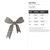 Hair Bow Steel Cutout Shape, Raw Metal Wall Art and Craft Supply