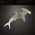 Hammerhead Shark Steel Cutout Shape, Raw Metal Wall Art and Craft Supply