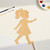 Girl Wood Cutout for Crafts, Unfinished Baltic Birch Craft Shape